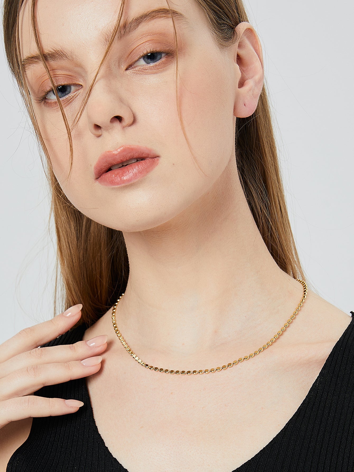 Amelia's Golden Glow Choker - Open Jewellery