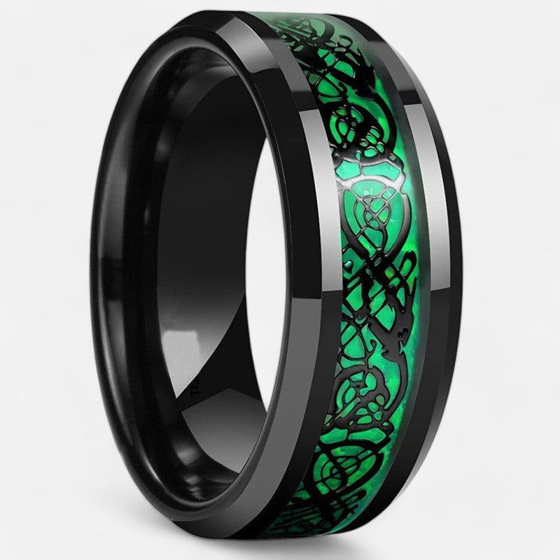 Crimson Dragon Couple Rings - Dolce Vincita