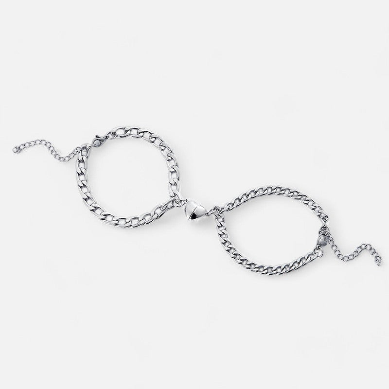 Dual Heart Chain Bracelets - Dolce Vincita
