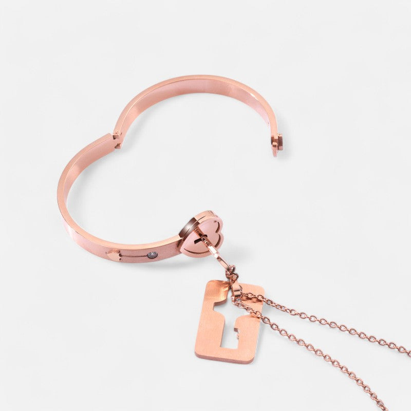 Key to My Heart Bracelet & Necklace Set - Open Jewellery