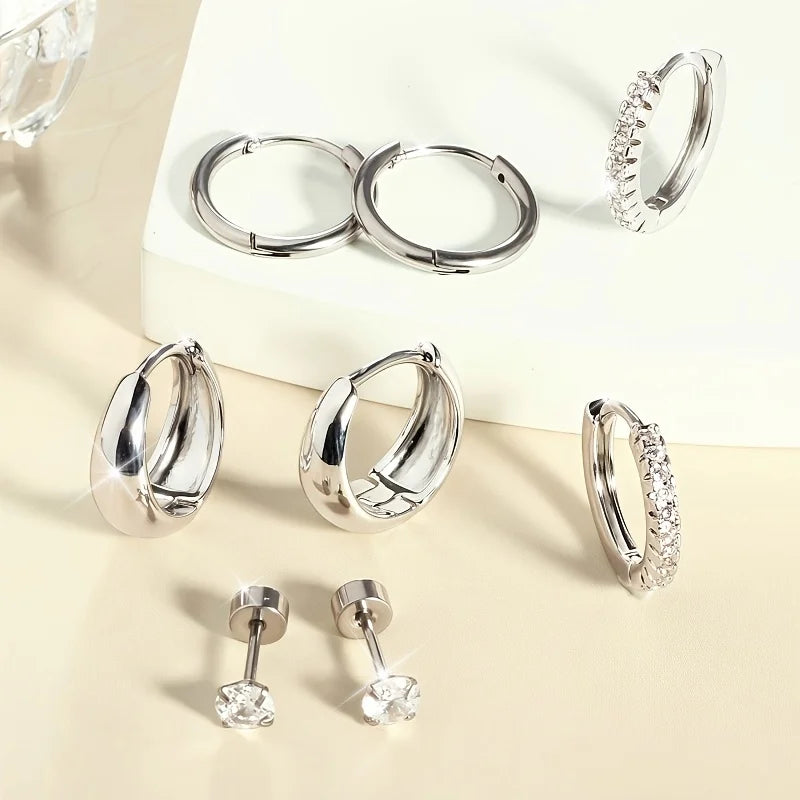 Hypoallergenic Thick Earrings Cartilage Jewelry Set