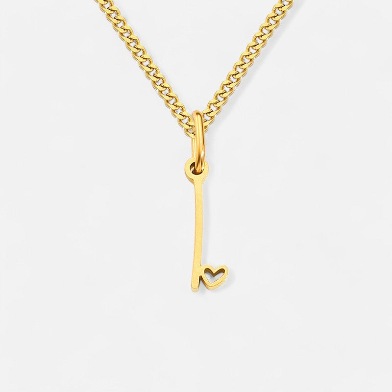 Heart Initial Pendant Necklace