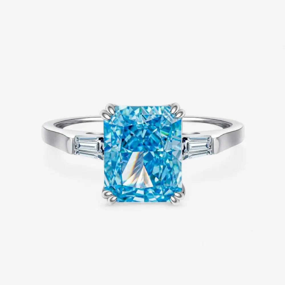 Sterling Silver Baguette Radiance Ring - Dolce Vincita