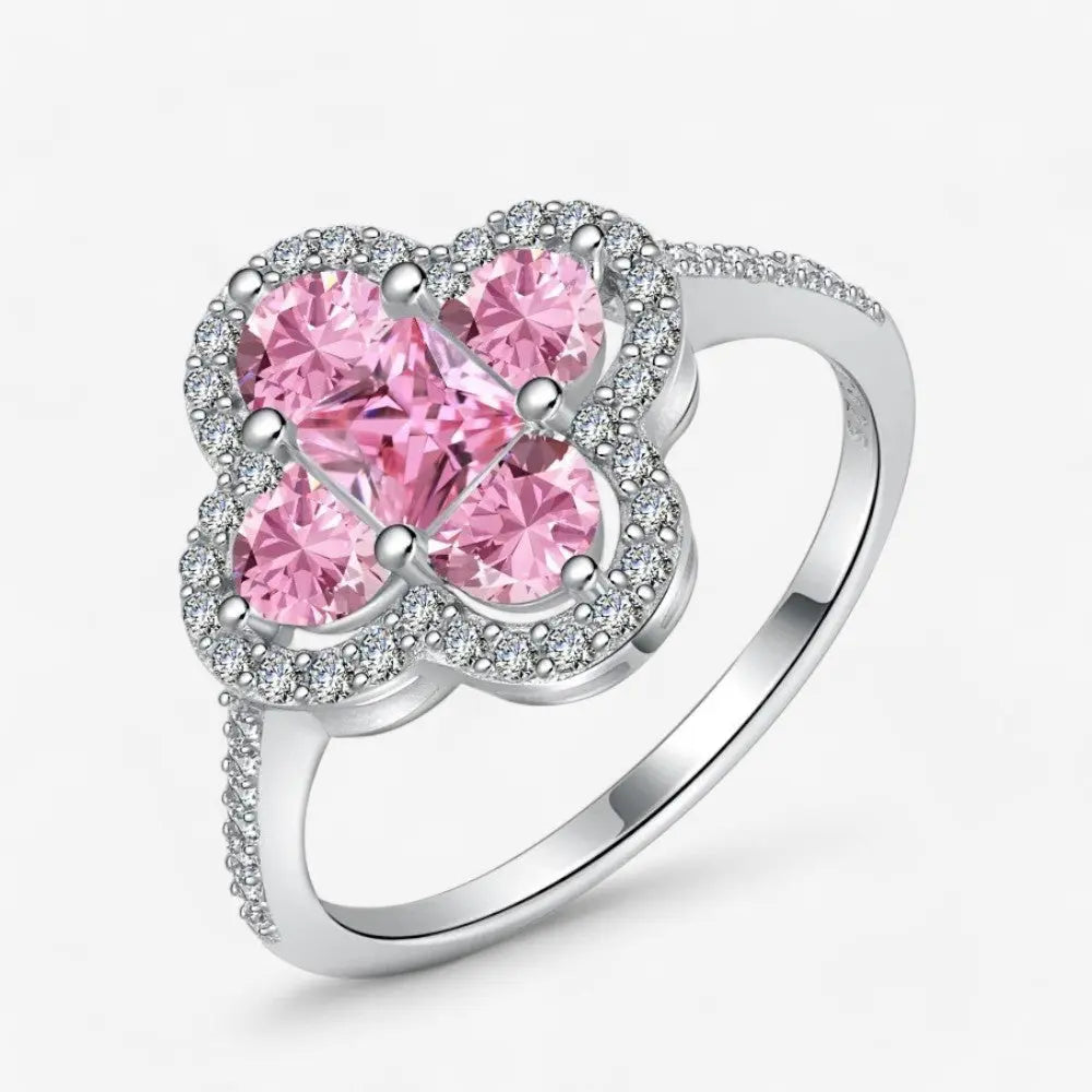 Sterling Silver Blossom Cluster Ring - Dolce Vincita