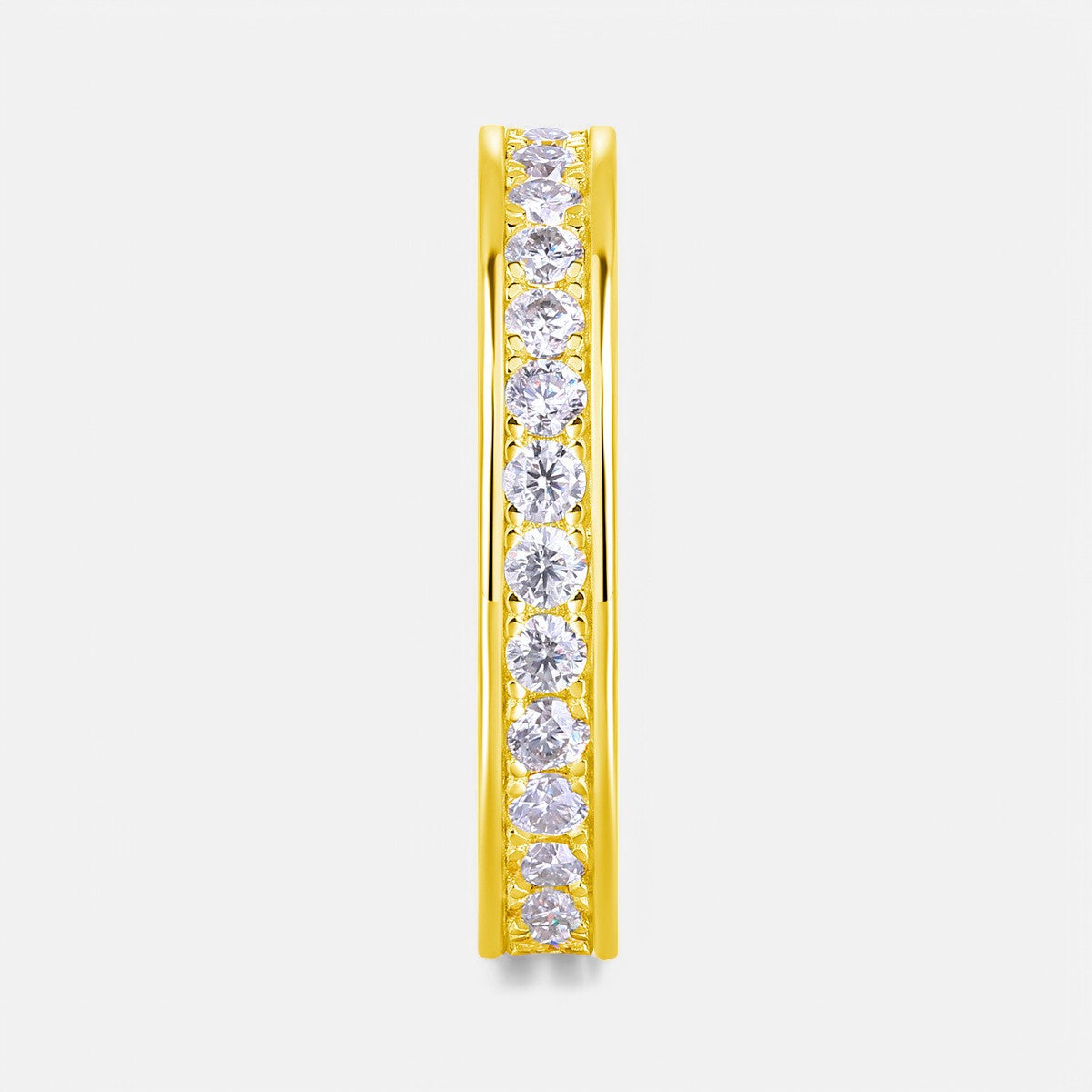 Sterling Silver Channel Eternity Band - Dolce Vincita