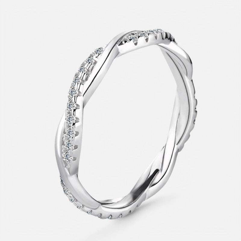 Sterling Silver Double Twisted Ring - Open Jewellery