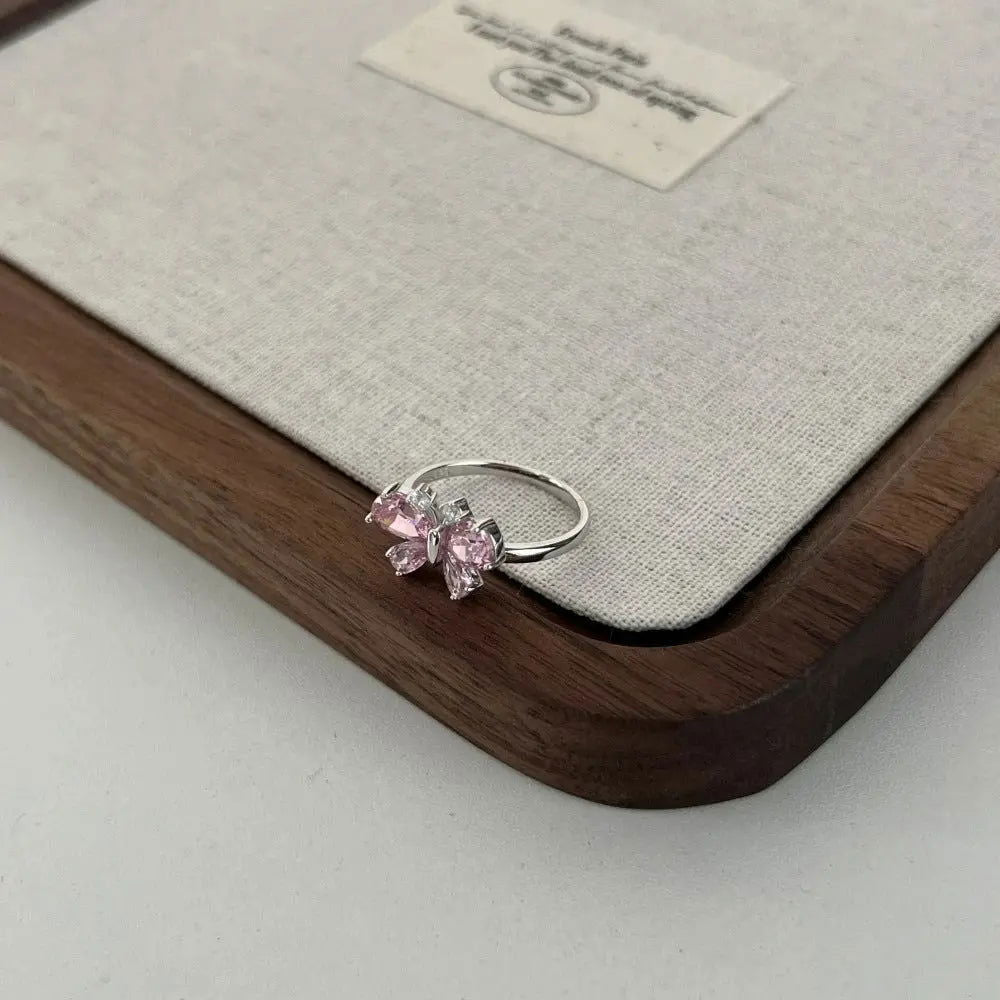 Sterling Silver Elara Butterfly Ring - Dolce Vincita