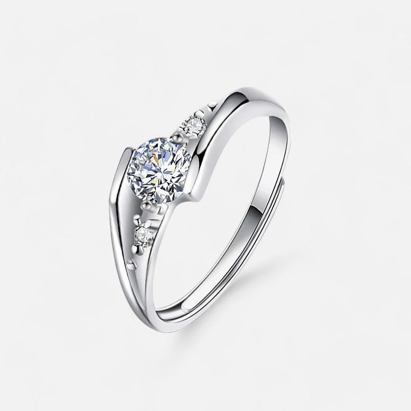 Sterling Silver Eternal Bond Couple Ring Set - Dolce Vincita