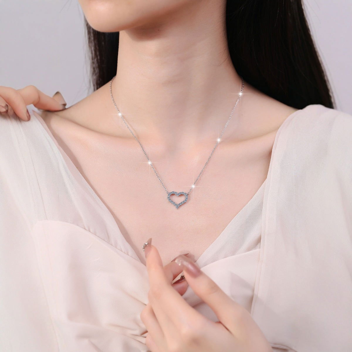 Sterling Silver Eternal Heart Necklace - Dolce Vincita