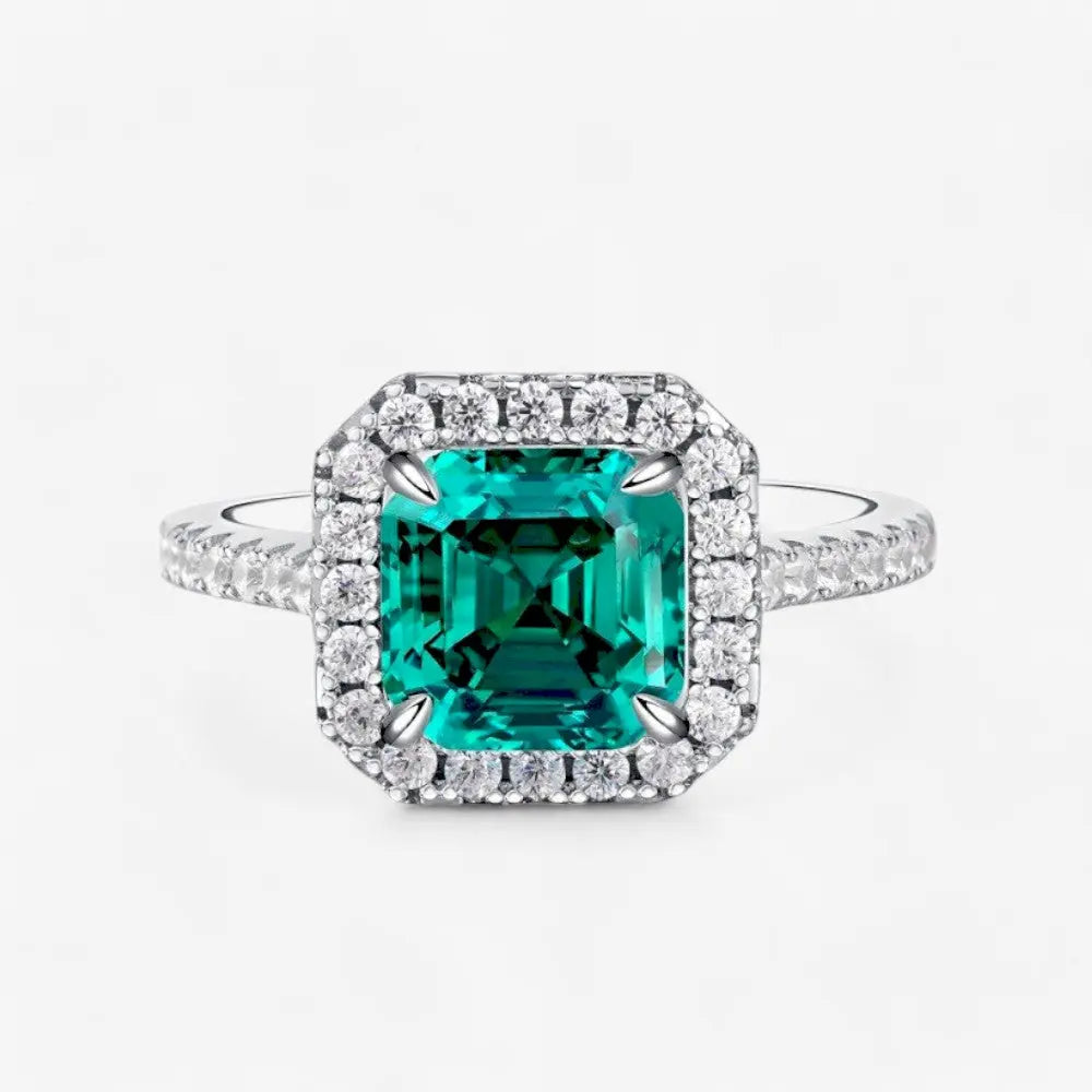 Sterling Silver Everlasting Emerald Bliss Ring - Dolce Vincita
