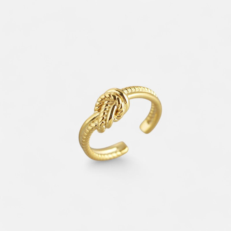 Sterling Silver Knot Open Ring - Dolce Vincita