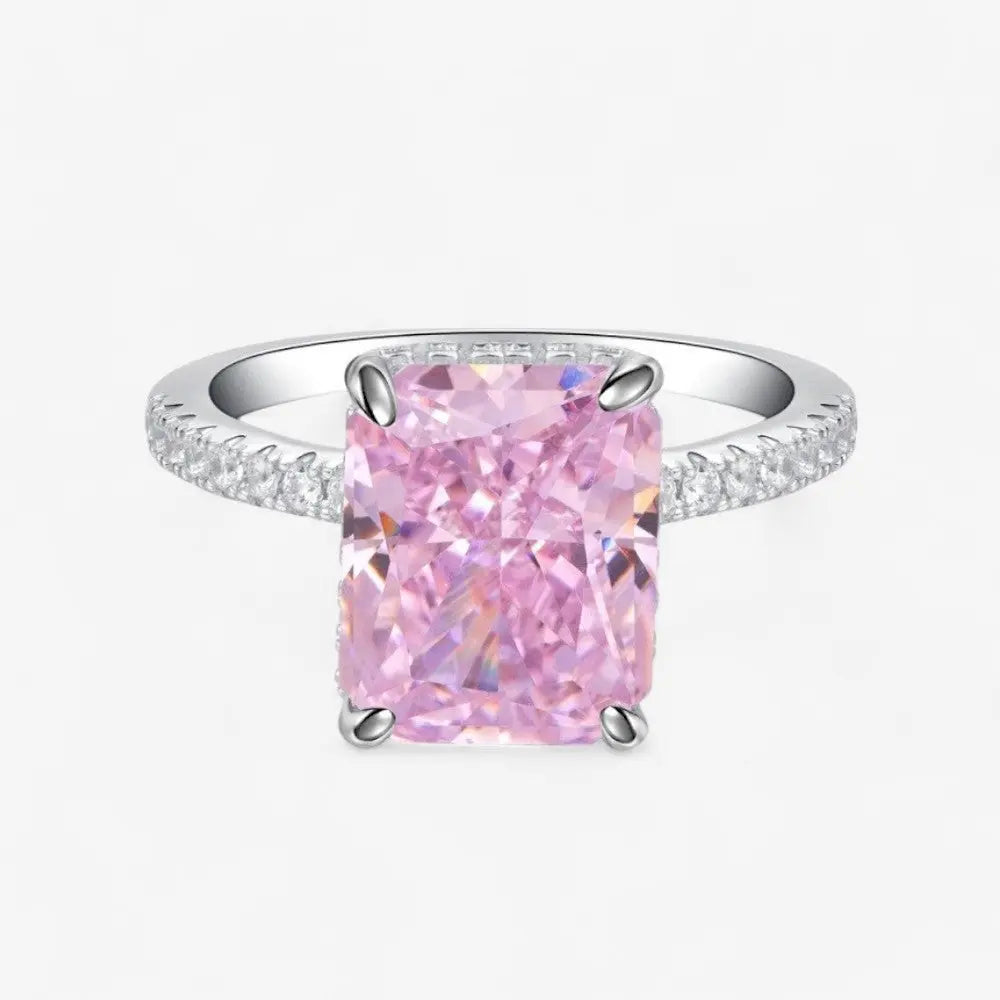 Sterling Silver Lilia Radiant Ring - Dolce Vincita
