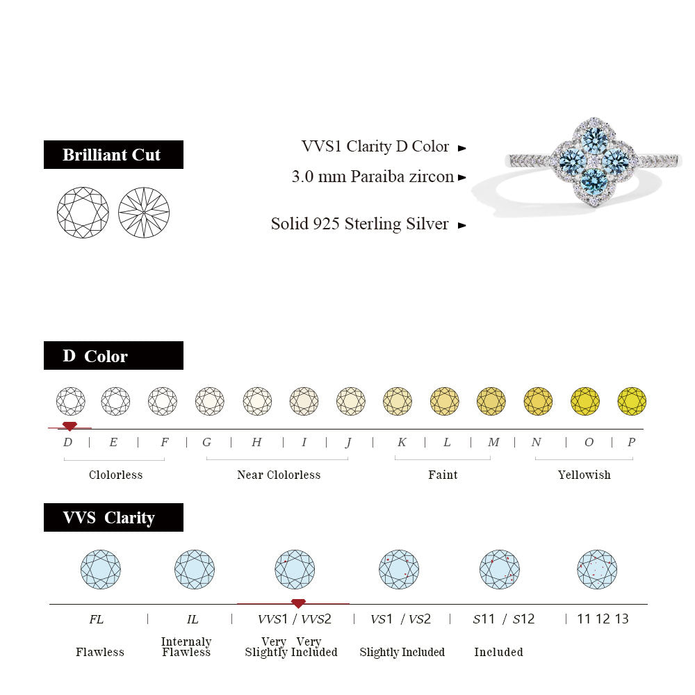 Sterling Silver Midnight Blossom Ring - Dolce Vincita