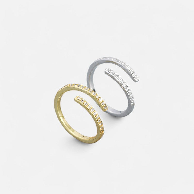 Sterling Silver Modern Elegance Dual-Tone Rings - Dolce Vincita
