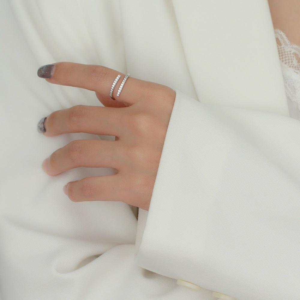 Sterling Silver Modern Elegance Dual-Tone Rings - Dolce Vincita