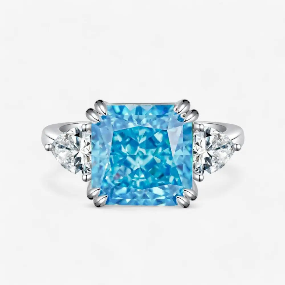 Sterling Silver Radiant Trio Ring - Dolce Vincita