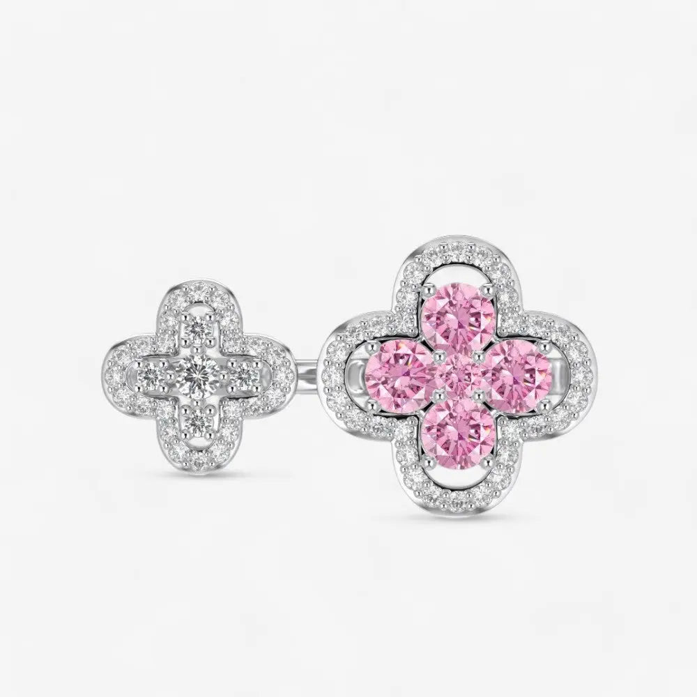 Sterling Silver Seraphine Blossom Ring - Dolce Vincita