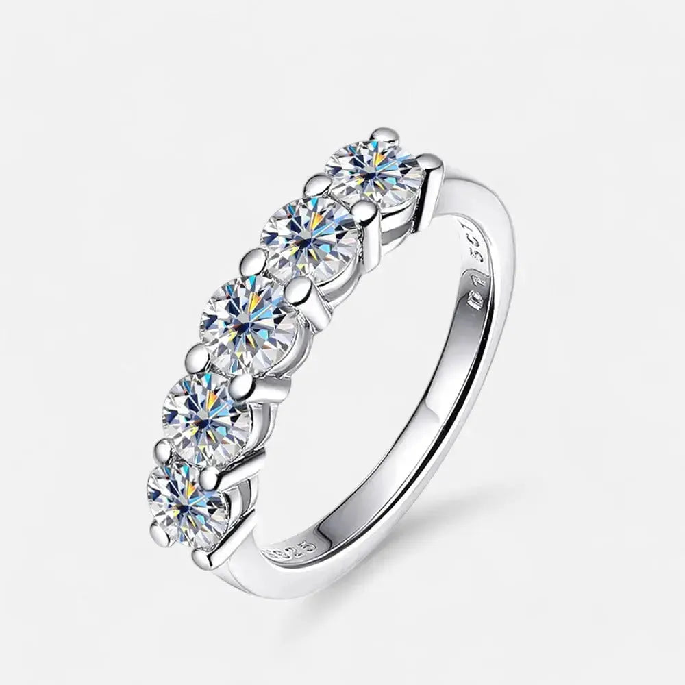 Sterling Silver Seven Stone Band - Dolce Vincita