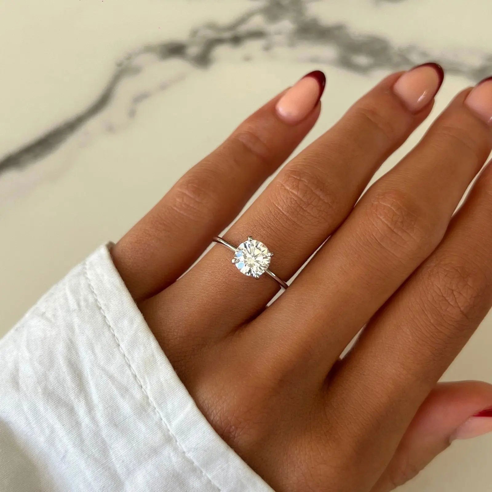 Sterling Silver Solara Solitaire Ring - Dolce Vincita