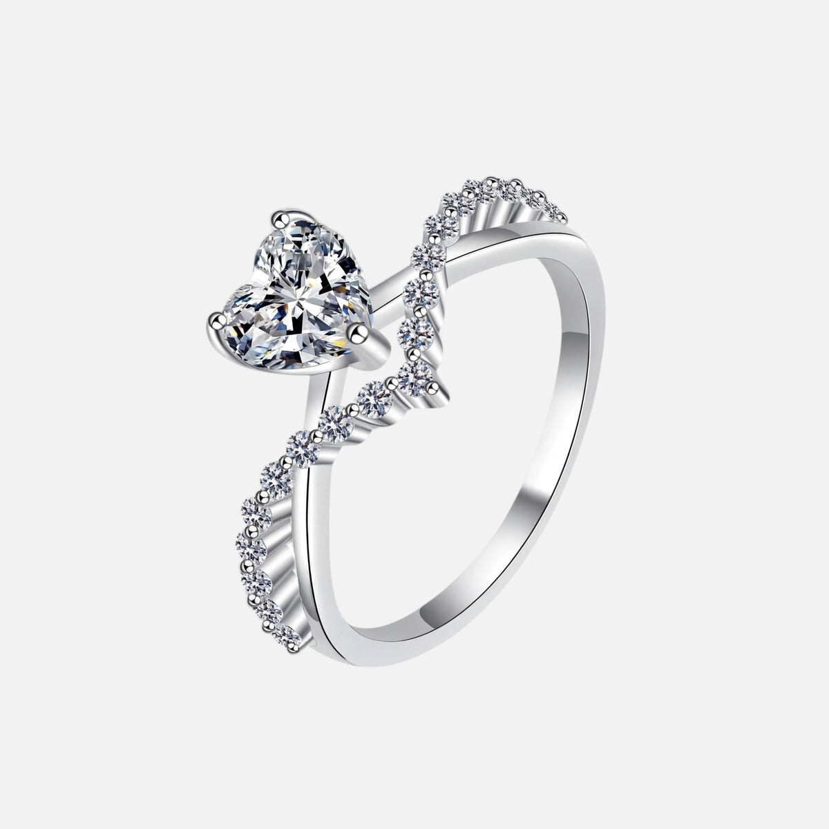 Sterling Silver Love Sparkle Ring