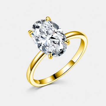 Sterling Silver Ovale Elitaire Ring