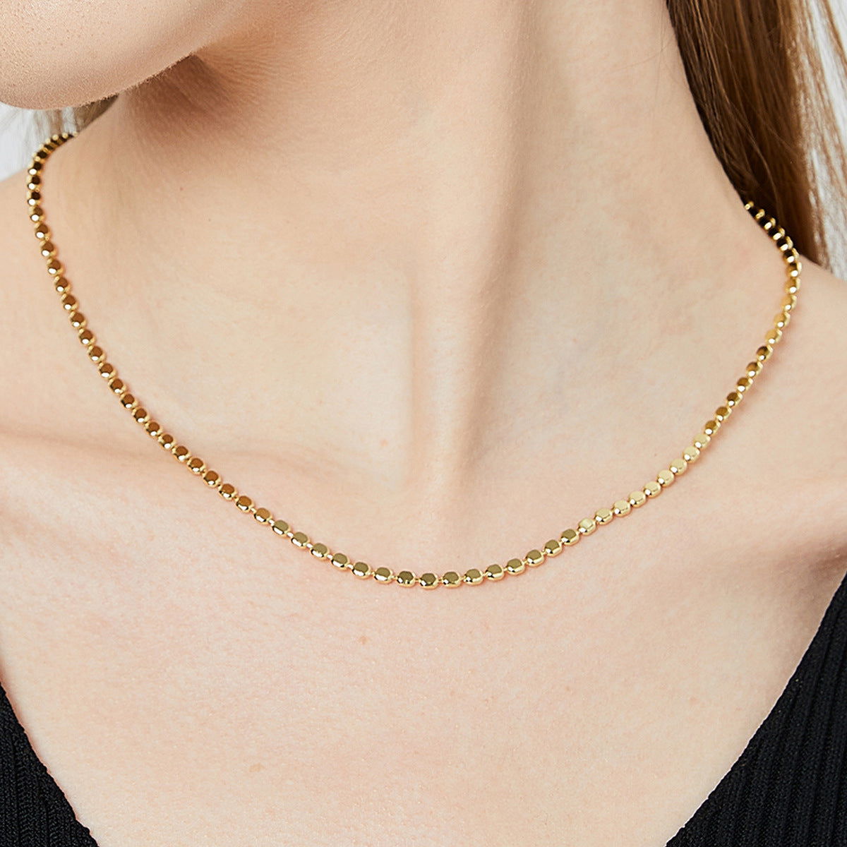 Amelia's Golden Glow Choker - Open Jewellery
