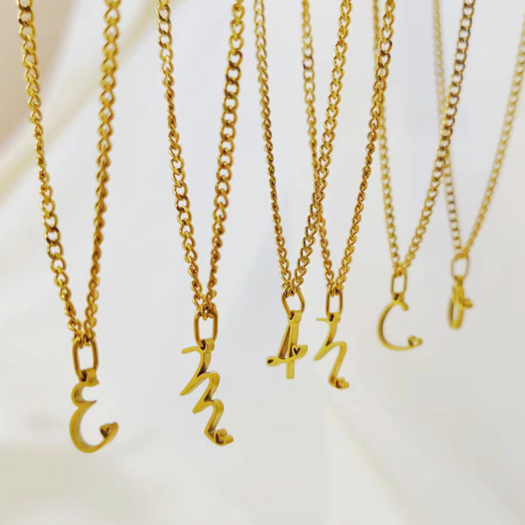 Heart Initial Pendant Necklace