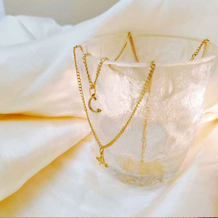 Heart Initial Pendant Necklace