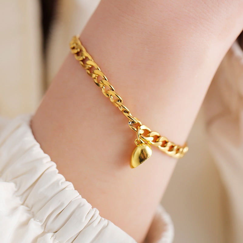 Dual Heart Chain Bracelets - Dolce Vincita