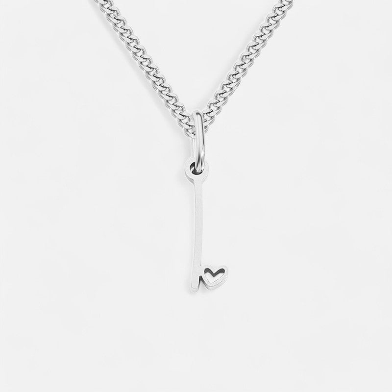 Heart Initial Pendant Necklace