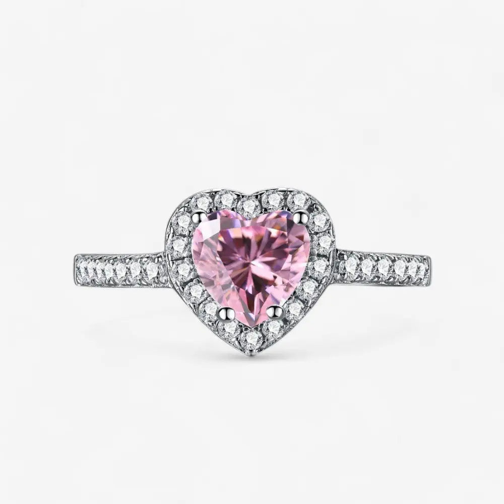 Sterling Silver Aurora Heart Ring - Dolce Vincita