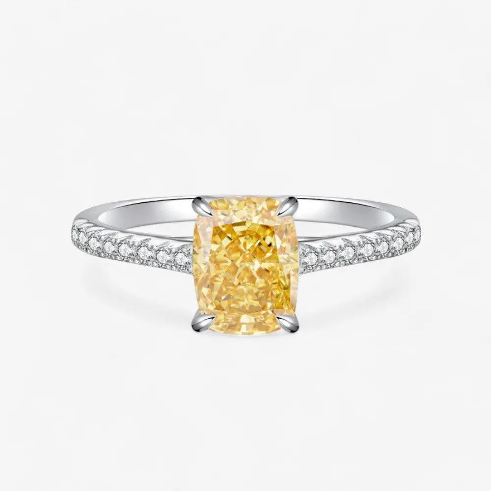 Sterling Silver Canary Charm Ring - Dolce Vincita
