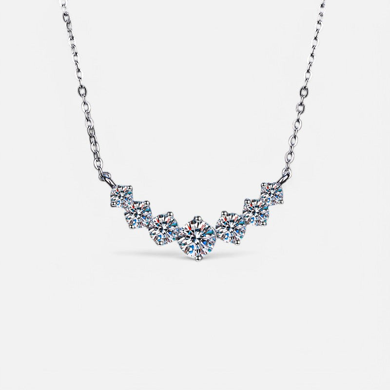 Sterling Silver Celeste Sparkle Necklace - Open Jewellery