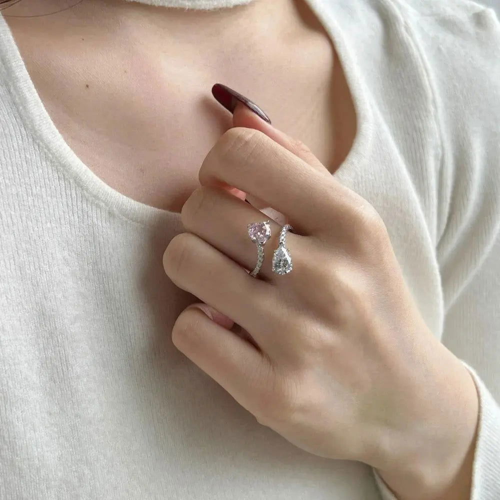 Sterling Silver Celestia Promise Ring - Dolce Vincita
