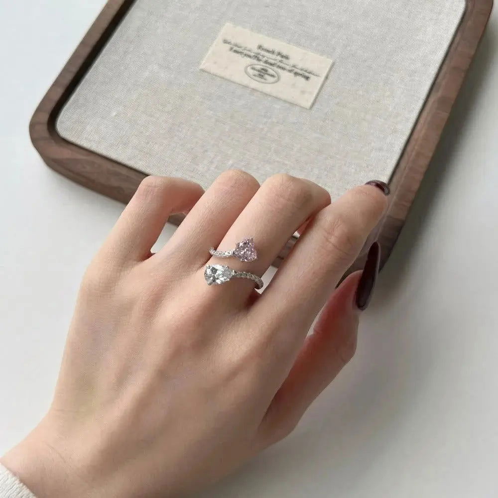 Sterling Silver Celestia Promise Ring - Dolce Vincita