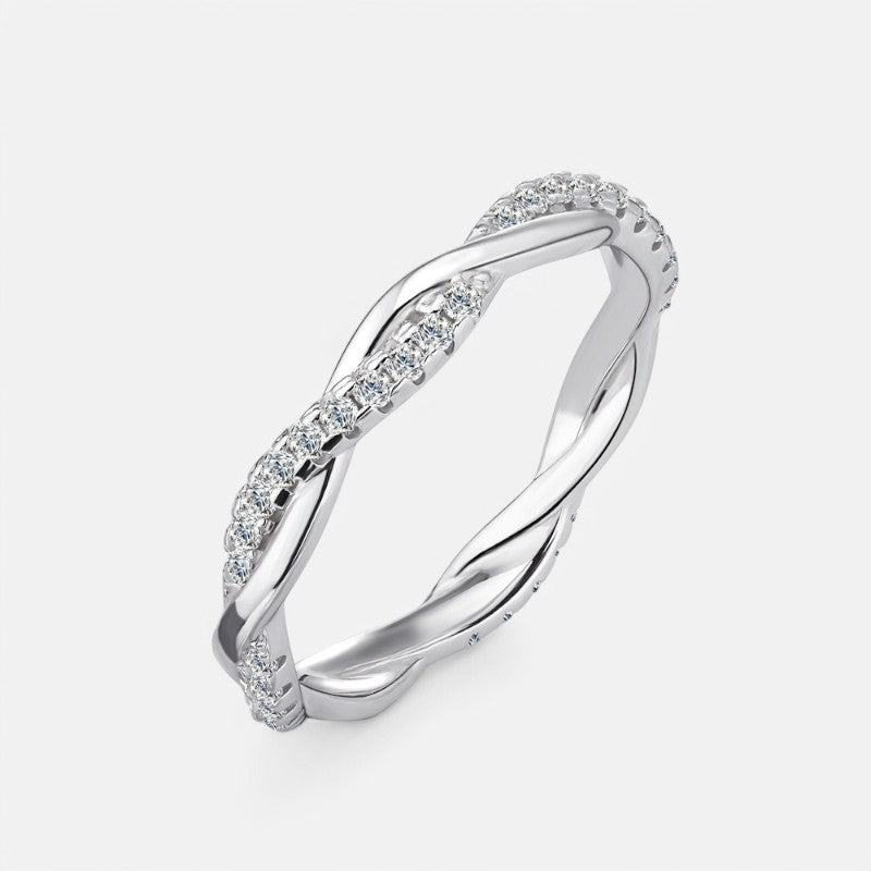 Sterling Silver Double Twisted Ring - Open Jewellery