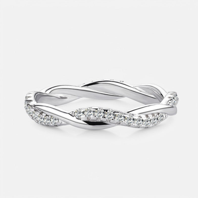 Sterling Silver Double Twisted Ring - Open Jewellery
