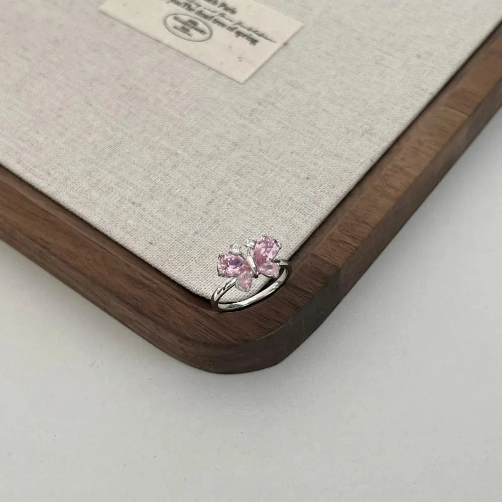 Sterling Silver Elara Butterfly Ring - Dolce Vincita