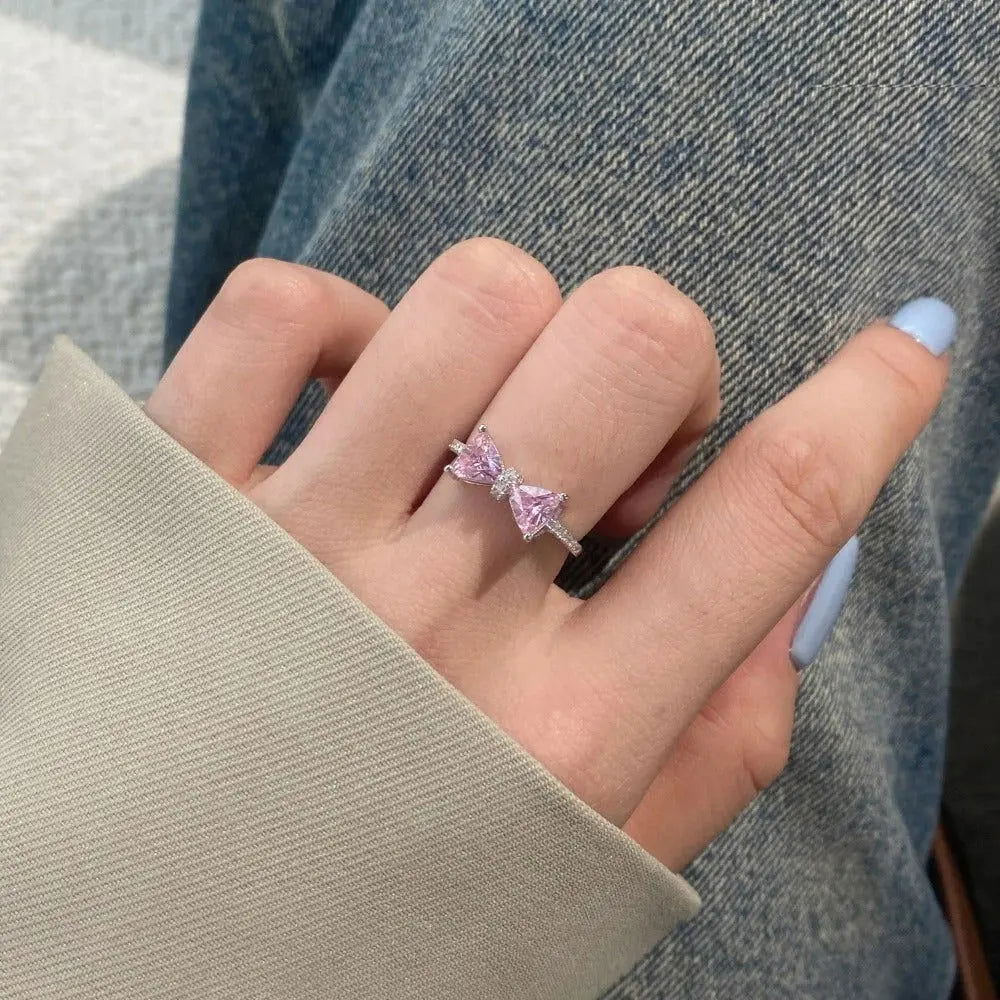 Sterling Silver Elara Ribbon Ring - Dolce Vincita
