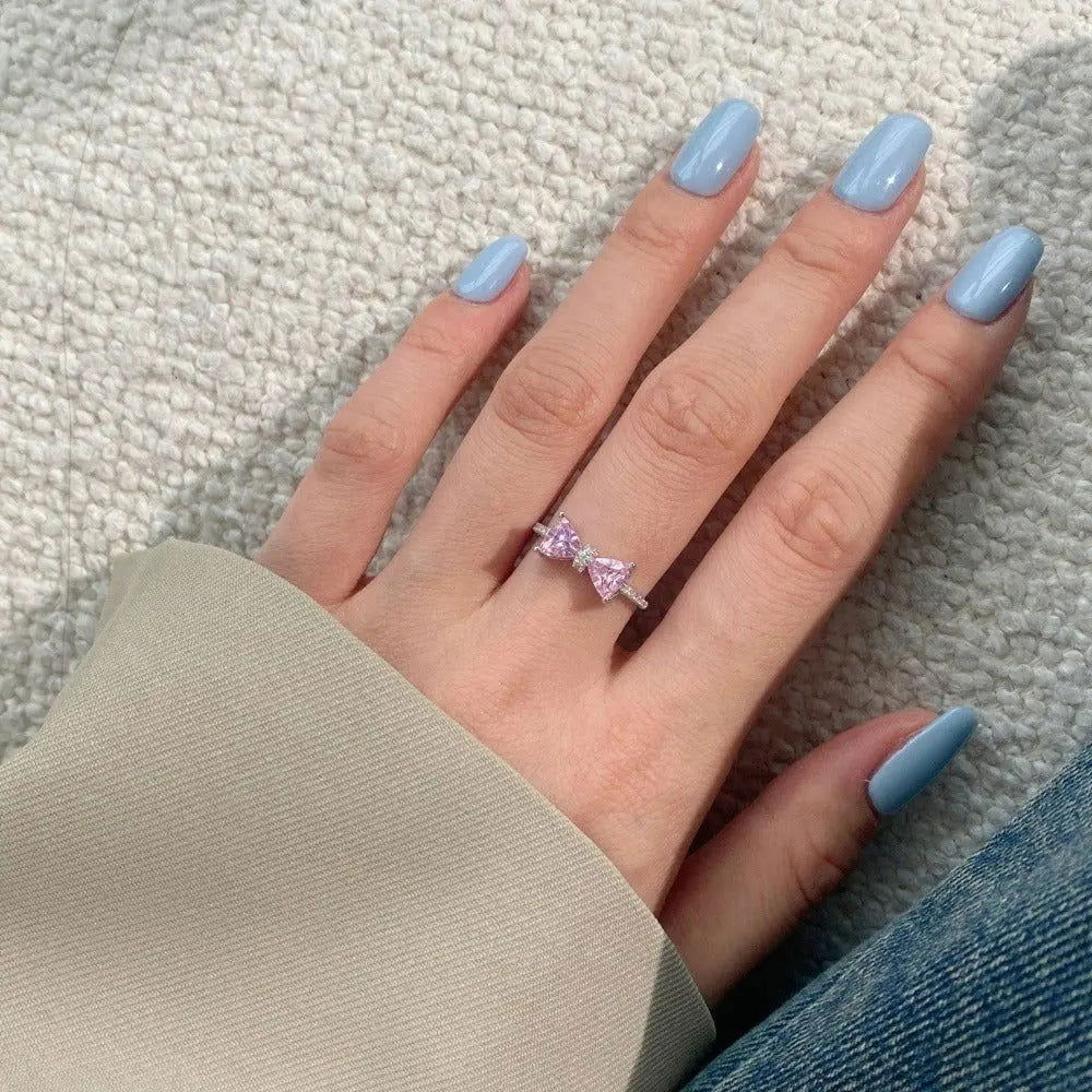 Sterling Silver Elara Ribbon Ring - Dolce Vincita