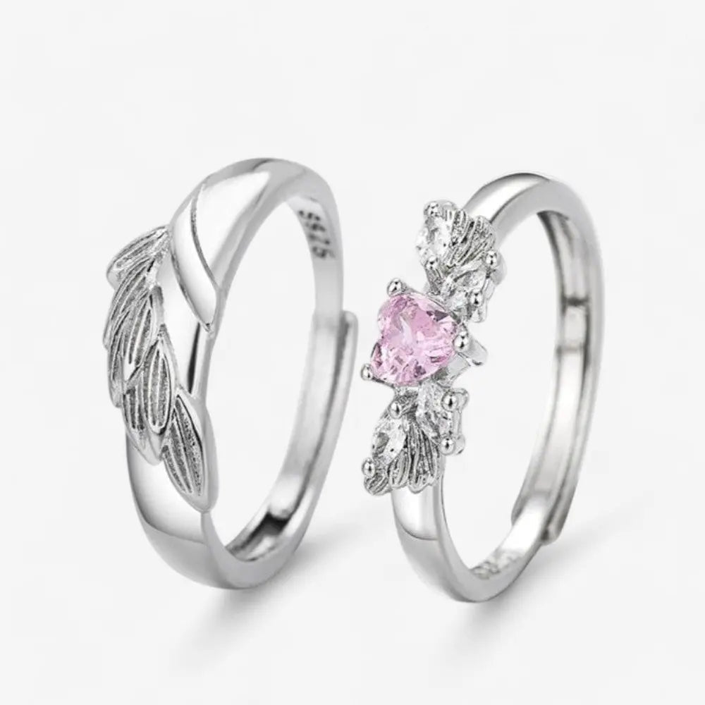Sterling Silver Eternal Blossom Ring Set - Dolce Vincita