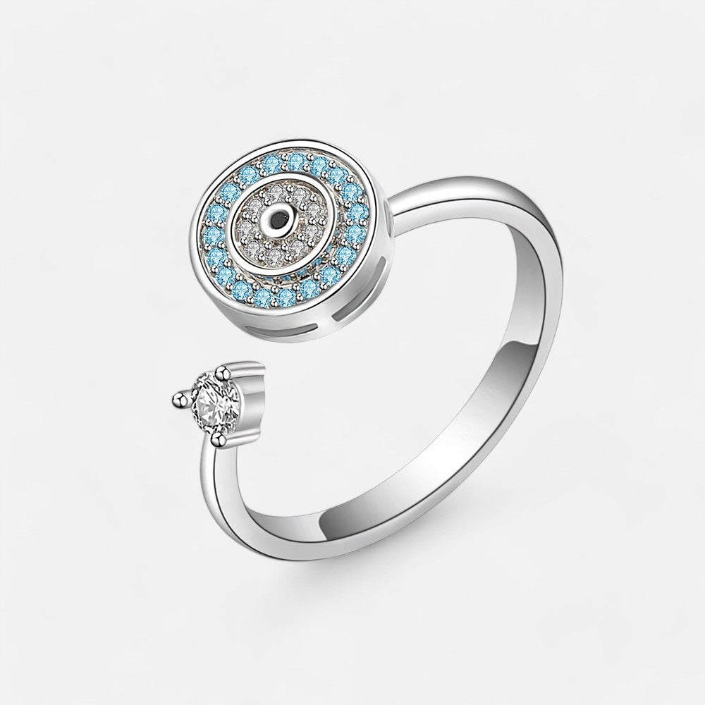Sterling Silver Eye Open Ring - Dolce Vincita