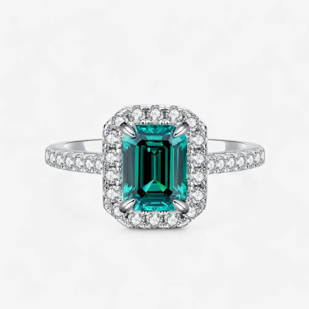 Sterling Silver Forest Dew Eternity Ring - Dolce Vincita