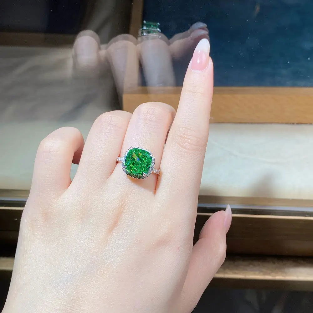 Sterling Silver Forest Dew Sparkle Ring - Dolce Vincita