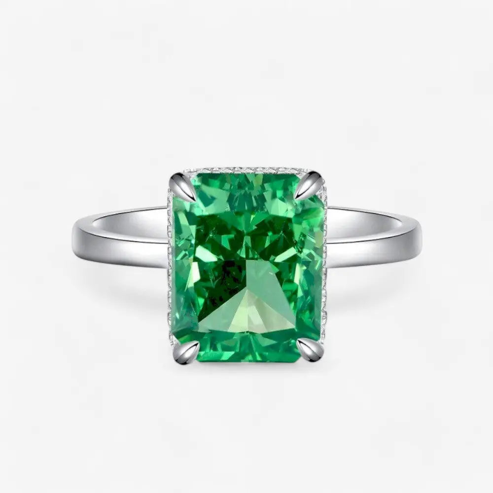 Sterling Silver Forest Jewel Radiance Ring - Dolce Vincita