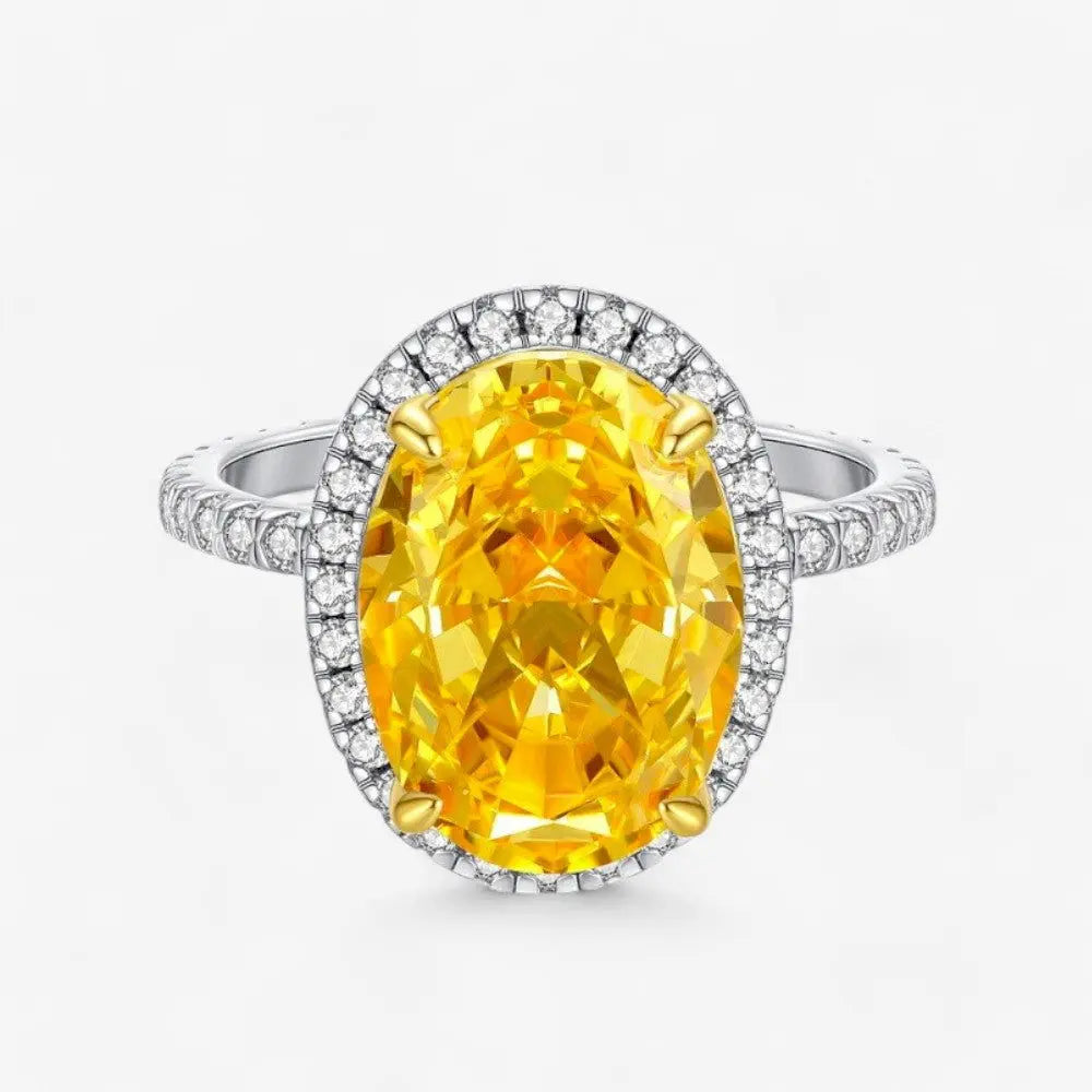 Sterling Silver Golden Horizon Ring - Dolce Vincita