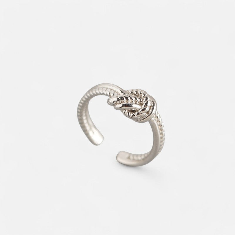 Sterling Silver Knot Open Ring - Dolce Vincita