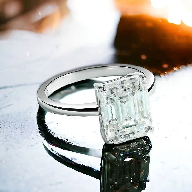 Sterling Silver Radiant Glamour Ring - Dolce Vincita