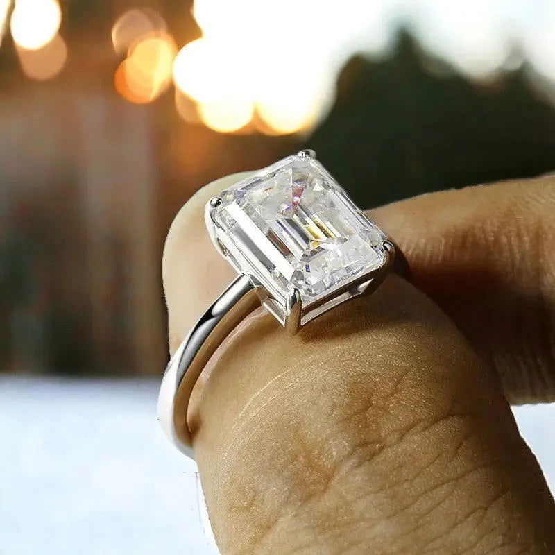 Sterling Silver Radiant Glamour Ring - Dolce Vincita