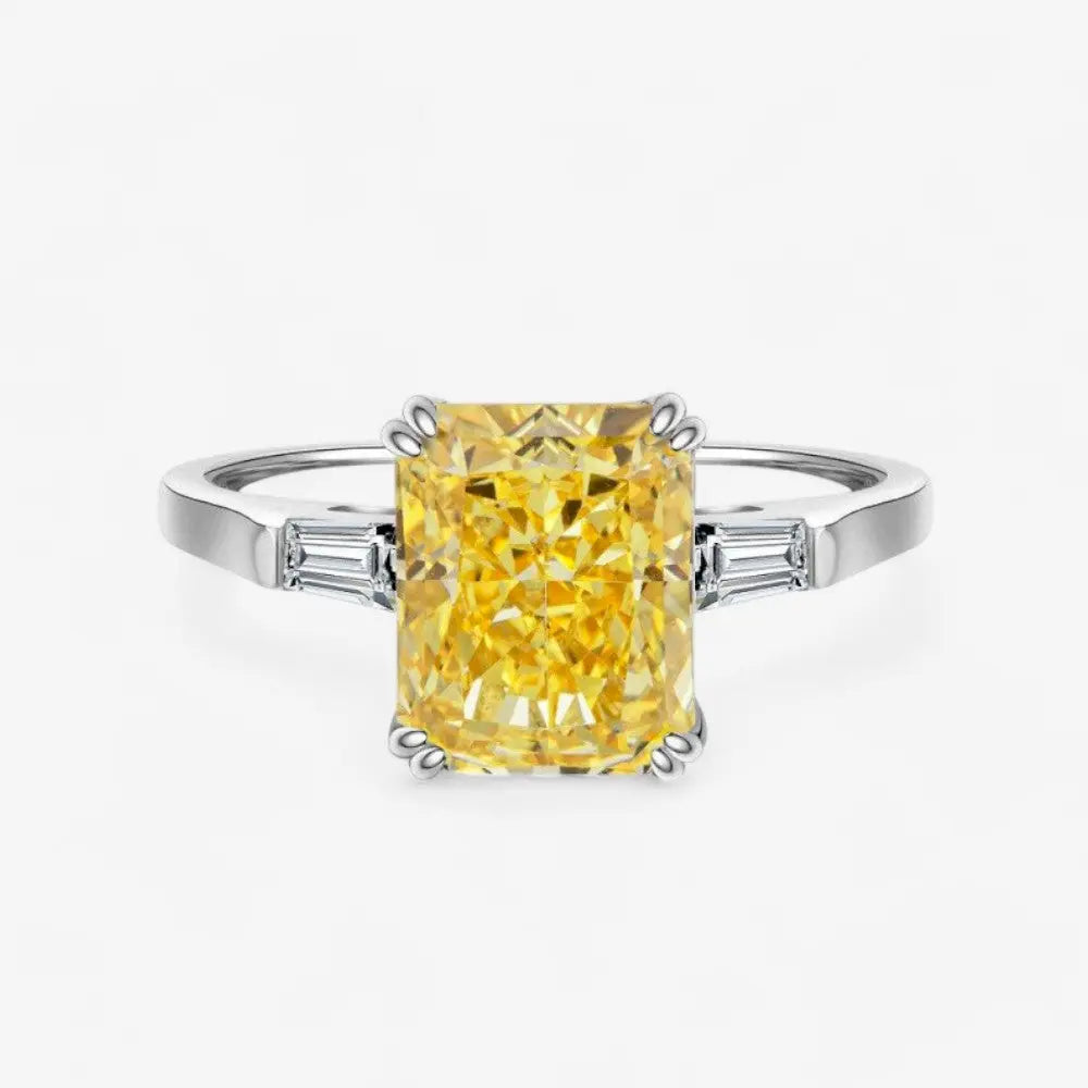 Sterling Silver Radiant Sunshine Ring - Dolce Vincita